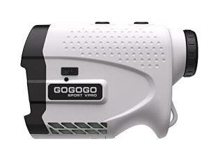 Gogogo Sport Vpro Laser Rangefinder للجولف والصيد قياس المسافة مع عمود العلم عالي الدقة قفل وظيفة الاهتزاز وضع المنحدر المسح المستمر
