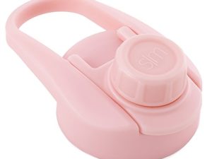 غطاء Simple Modern Chug Sports - يناسب جميع أحجام زجاجات المياه ذات الفم العريض والقارورة المائية - غطاء مقبض مقاوم للتسرب لـ 10 ، 12 ، 14 ، 16 ، 18 ، 20 ، 22 ، 24 ، 32 ، 40 ، 64 و 84 أونصة أحمر خدود