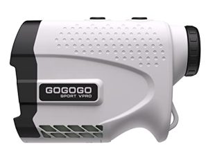Gogogo Sport Vpro Laser Rangefinder للجولف والصيد قياس المسافة مع عمود العلم عالي الدقة قفل وظيفة الاهتزاز وضع المنحدر المسح المستمر