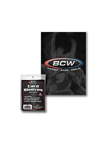 أغطية بطاقات BCW ، 2 5/8 x 3 5/8 " أغطية بطاقات BCW ، 2 5/8 x 3 5/8 "