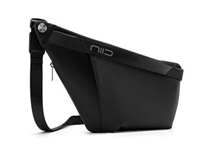 NIID-FINO 4 Compact EDC Sling Bag ، حقيبة ظهر كتف الصدر صغيرة الحجم للرجال والنساء حقيبة نهارية نحيفة وخفيفة الوزن للتكتيكية والسفر والعمل والجيم والرياضة (باستثناء حزمة القناع)
