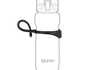 مقبض حامل حزام حامل OHMY FIT لزجاجة المياه ، حلقة سيليكون مغناطيسية متصلة بمعظم زجاجات الفوهة العريضة المصنوعة من الفولاذ المقاوم للصدأ المعزولة بشفاط لحمل مشروبات الطاقة الرياضية