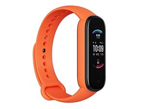 Amazfit Band 5 Activity Fitness Tracker للسيدات ، Alexa مدمج ، عمر بطارية 15 يومًا ، أكسجين الدم ، معدل ضربات القلب ، مراقبة النوم والضغط ، مقاومة الماء 5 ATM ، ساعة ذكية صحية ، برتقالي