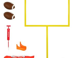 GoSports كرة القدم مجموعة عمود المرمى مع 2 كرة قدم وركل المحملة