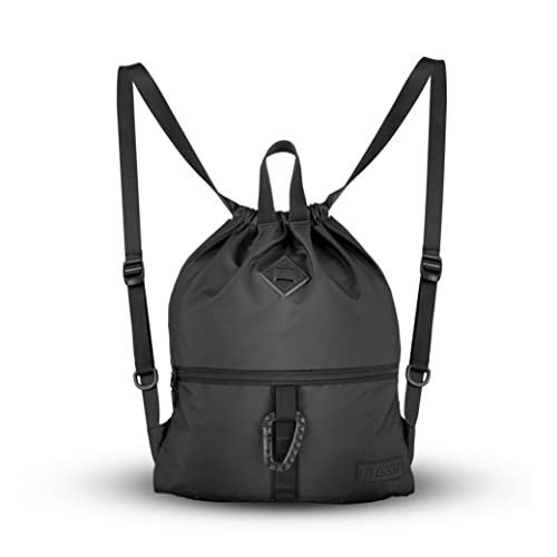 حقيبة ظهر Fitdom برباط للجيم Sack Cinch Bag Sackpack للرجال والنساء. كيس حمل من القماش المقاوم للماء مع فتح سحاب جانبي سريع الوصول. مثالي للمشي لمسافات طويلة وجميع الأحداث الرياضية حقيبة ظهر Fitdom برباط للجيم Sack Cinch Bag Sackpack للرجال والنساء. كيس حمل من القماش المقاوم للماء مع فتح سحاب جانبي سريع الوصول. مثالي للمشي لمسافات طويلة وجميع الأحداث الرياضية