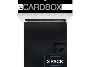 Ultra PRO - Card Protector PRO 15+ Card Box 3ct (أسود) - يحمي بطاقاتك الرياضية القيّمة وبطاقات الألعاب وبطاقات التداول القابلة للتحصيل ، يتناسب مع صندوق سطح Ultra PRO لتوفير حماية إضافية