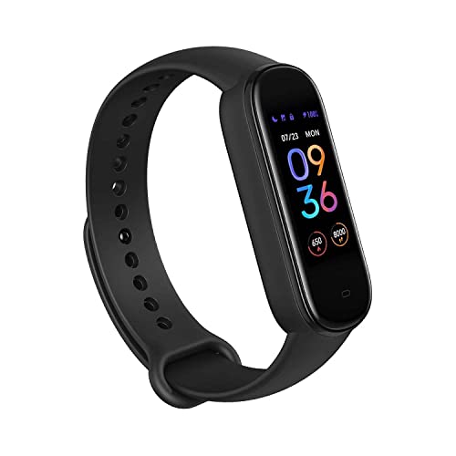 Amazfit Band 5 Activity Fitness Tracker مع Alexa مدمج ، بطارية تدوم 15 يومًا ، أكسجين الدم ، معدل ضربات القلب ، مراقبة النوم والضغط ، مقاومة الماء 5 ATM ، ساعة لياقة بدنية للرجال والنساء والأطفال ، أسود Amazfit Band 5 Activity Fitness Tracker مع Alexa مدمج ، بطارية تدوم 15 يومًا ، أكسجين الدم ، معدل ضربات القلب ، مراقبة النوم والضغط ، مقاومة الماء 5 ATM ، ساعة لياقة بدنية للرجال والنساء والأطفال ، أسود