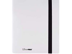 Ultra Pro - 4 Pocket Pro Binder (Arctic White) - Pro Binder مع جيب تحميل جانبي ، يحمي جميع بطاقات الألعاب والبطاقات الرياضية وبطاقات التداول القابلة للتحصيل ، هدية مثالية للاعبين