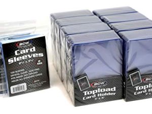 BCW 200-Count Card Toploaders وأكياس البطاقات