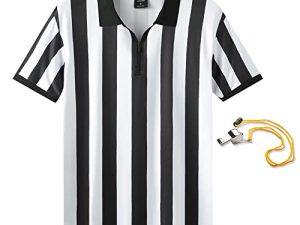 قميص شينستون للحكم ، قميص زي الحكم للنساء والرجال ، جيرسي Umpire بياقة بسحاب للرياضة وعيد الميلاد