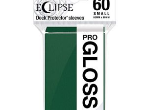 Ultra Pro - Eclipse Gloss بأكمام صغيرة 60 عددًا (أخضر غابة) - حماية جميع بطاقات الألعاب والبطاقات الرياضية والبطاقات القابلة للتحصيل باستخدام تقنية Ultra Pro's ChromaFusion