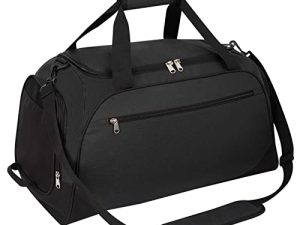55L Sport Gym Duffel Bag ، 21 بوصة حقيبة تمارين خفيفة الوزن مع مقصورة أحذية للرجال والنساء