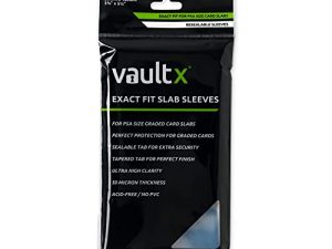 أكمام بطاقات Vault X متدرجة - جِلب بلاطة مناسبة تمامًا لـ PSA ، وحجم CGC وما شابه (100 قطعة)
