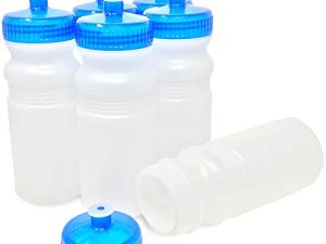 زجاجات مياه رياضية CSBD 20 أونصة ، 6 عبوات ، قابلة لإعادة الاستخدام بدون بلاستيك BPA ، قم بسحب صنبور شراب مانع للتسرب ، تخصيص فارغ DIY للعلامة التجارية للأعمال ، جمع التبرعات ، أو اللياقة البدنية
