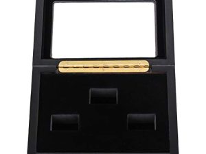 WISHDIAM Championship Ring Display Case Sports Ring Storage Box خشبي أسود