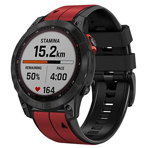 أحزمة ساعة أبانين سريعة الملاءمة من السيليكون 26 مم لـ Garmin Fenix 7X / Fenix 6X / Fenix 5X ، حزام معصم ناعم رياضي ثنائي اللون ومقاوم للماء من أجل Garmin Enduro / Enduro 2 ، Tactix Delta أحزمة ساعة أبانين سريعة الملاءمة من السيليكون 26 مم لـ Garmin Fenix 7X / Fenix 6X / Fenix 5X ، حزام معصم ناعم رياضي ثنائي اللون ومقاوم للماء من أجل Garmin Enduro / Enduro 2 ، Tactix Delta