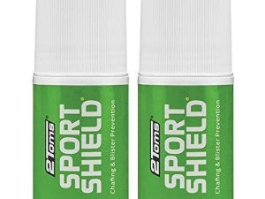 2Toms SportShield ، تركيبة أصلية ، مضاد للتهيج والوقاية من البثور طوال اليوم ، حماية مقاومة للماء من الاحتكاك وتهيج الجلد ، 1.5 أونصة ، زجاجتان