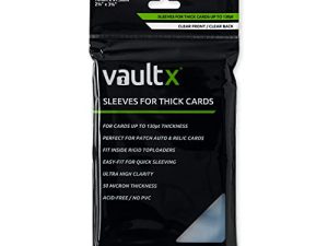 جراب Vault X سميك للبطاقات السميكة - أكمام ناعمة فاخرة للبطاقات حتى 130pt (200 قطعة)