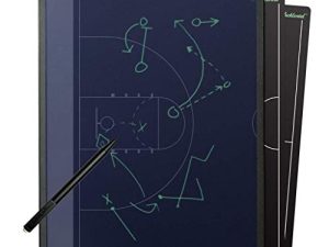 Boogie Board Blackboard Coach's Edition ، لوحة تدريب رقمية لكرة القدم وكرة السلة وكرة القدم والبيسبول ، جهاز لوحي للكتابة قابل لإعادة الاستخدام للعب الرياضة ، 8.5 × 11 بوصة