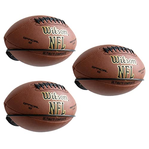 حامل تخزين على الحائط من Wallniture Sporta Ball Storage مجموعة من 3 ، حامل كرة قدم لديكور غرفة الأولاد وديكور رجل الكهف ، حامل كرة سوداء للتذكارات الرياضية ، فولاذ حامل تخزين على الحائط من Wallniture Sporta Ball Storage مجموعة من 3 ، حامل كرة قدم لديكور غرفة الأولاد وديكور رجل الكهف ، حامل كرة سوداء للتذكارات الرياضية ، فولاذ
