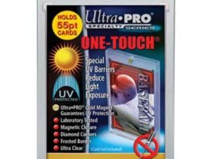 5 حامل بطاقات مغناطيسي Ultra Pro 55pt بلمسة واحدة - يحمل بطاقات البيسبول وكرة القدم والهوكي السميكة