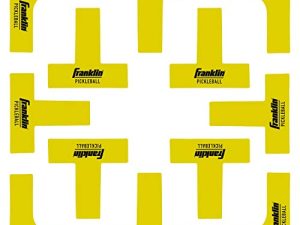 مجموعة علامات ملعب Franklin Sports Pickleball - مجموعة علامات خطوط Pickleball مع شريط قياس - علامات رمي المحكمة ذات الحجم الرسمي