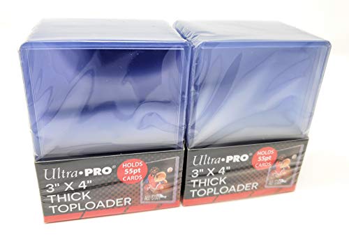 عبوتين Ultra Pro 55pt Top Loader Packs 25ct (إجمالي 50 محمل علوي) 81181-55 Pt للبطاقات السميكة عبوتين Ultra Pro 55pt Top Loader Packs 25ct (إجمالي 50 محمل علوي) 81181-55 Pt للبطاقات السميكة