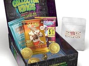 لعبة Collector Kings Sports Cards Kids Mystery Box - تتضمن 3 حزم بطاقات رياضية مختومة ، و 1 King Mystery Pack ، و King Bling حصريًا - كرة السلة ، بطاقات تداول كرة القدم للأولاد والبنات