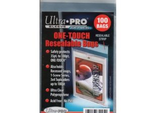 حزمة Ultra Pro من 100 كيس من البولي يوريثان القابل للإغلاق بلمسة واحدة لحامل البطاقة