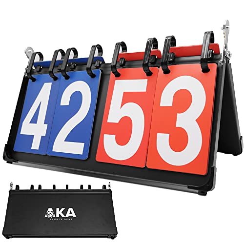 AKA Premium Sport Scoreboard / Portable-Tabletop-Flipper-Easy Flip Score Keeper AKA Premium Sport Scoreboard / Portable-Tabletop-Flipper-Easy Flip Score Keeper