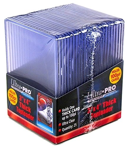 Ultra Pro 100pt Top Loaders - 25100 Pt Toploads per Pack (50 Total) - البيسبول السميك وكرة القدم وكرة السلة والهوكي والألعاب Ultra Pro 100pt Top Loaders - 25100 Pt Toploads per Pack (50 Total) - البيسبول السميك وكرة القدم وكرة السلة والهوكي والألعاب