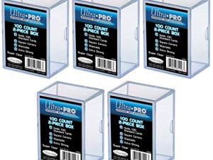 Ultra Pro Pack of 5-100 Count 2 Piece Storage Box