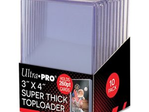 Ultra Pro Super Thick 260PT Toploader 10ct Pack 85238 ، مقاس واحد ، متعدد