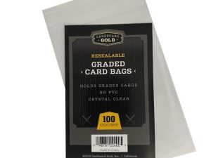 (1pk من 100) Cardboard Gold CBG متدرج للبطاقات الاحترافية أكمام احترافية من الجيل التالي لأرشفة الحماية من الجيل التالي تحافظ على بطاقات الألعاب الرياضية المتدرجة وبطاقات الألعاب محمية للغاية