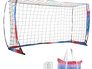 شبكة هدف كرة القدم المحمولة من ChamGoal للفناء الخلفي ، شبكة كرة قدم قابلة للطي وقابلة للحمل بشكل فوري ، لجميع الأعمار ومستوى المهارة وفي أي مكان ، للتدريب والمشاجرات ، هدف واحد + حقيبة حمل واحدة ، متوفر بثلاثة أحجام