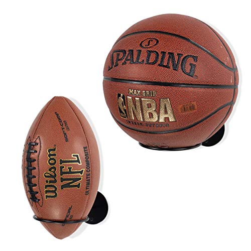 رف تخزين من Wallniture Palla Ball مجموعة من قطعتين ، كرة قدم ، كرة طائرة ، كرة قدم وكرة سلة لديكور كهف الرجل وديكور غرفة الأطفال ، حامل عرض الكرة لتذكارات الرياضة ، أسود رف تخزين من Wallniture Palla Ball مجموعة من قطعتين ، كرة قدم ، كرة طائرة ، كرة قدم وكرة سلة لديكور كهف الرجل وديكور غرفة الأطفال ، حامل عرض الكرة لتذكارات الرياضة ، أسود