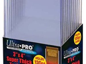 2 محمل علوي Ultra Pro 130pt 20 إجمالي (عبوتان 10 قيراط) يناسب البطاقات التي يصل سمكها إلى 130 نقطة