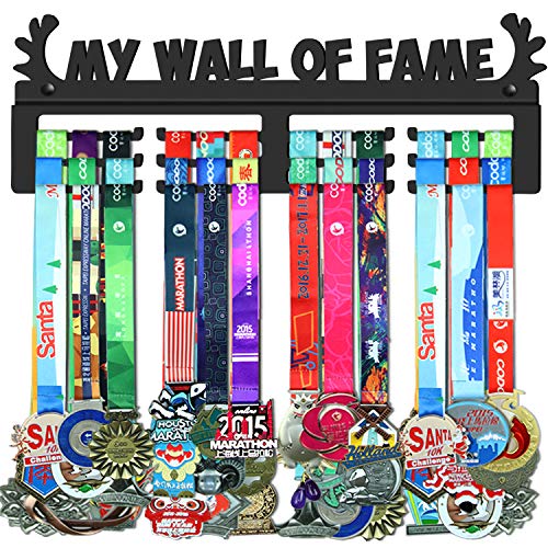 حامل شماعات عرض حامل الميدالية من GENOVESE My Wall of Fame ، معدن صلب متين ، مثبت على الحائط أكثر من 50 ميدالية سهلة التركيب حامل شماعات عرض حامل الميدالية من GENOVESE My Wall of Fame ، معدن صلب متين ، مثبت على الحائط أكثر من 50 ميدالية سهلة التركيب